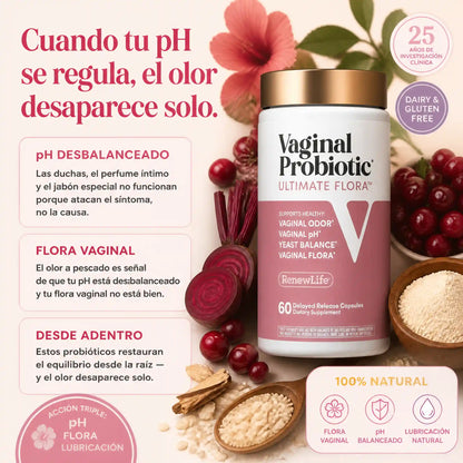 RenewLife Ultimate Flora™ — Regula tu pH, el olor se va solo